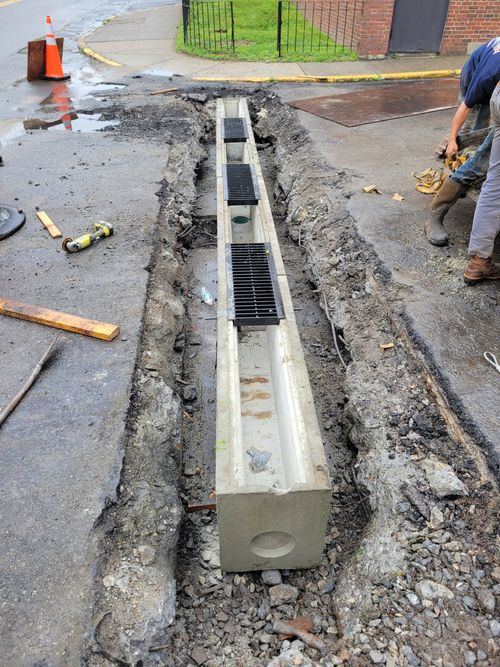 Trench drain replacement GSA site