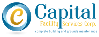 Capital Facility Services Corp. logo with blue and gold text and a gold circled &ldquo;c&rdquo; icon