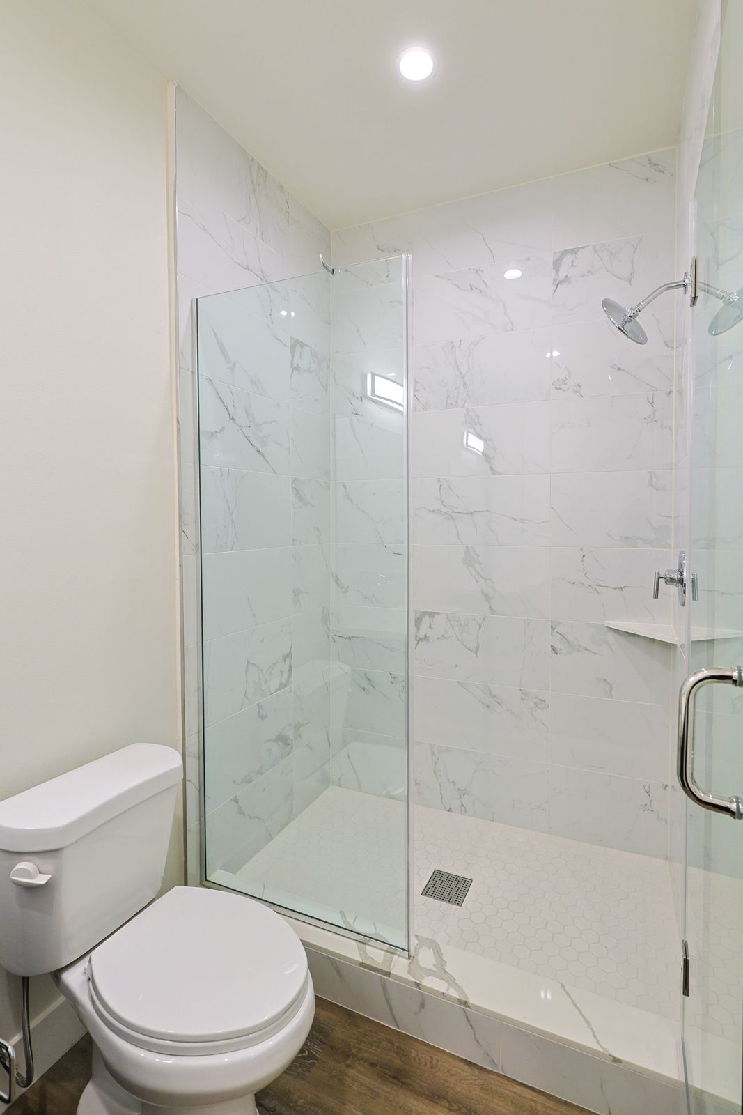 this image shows a shower in the bathroom
