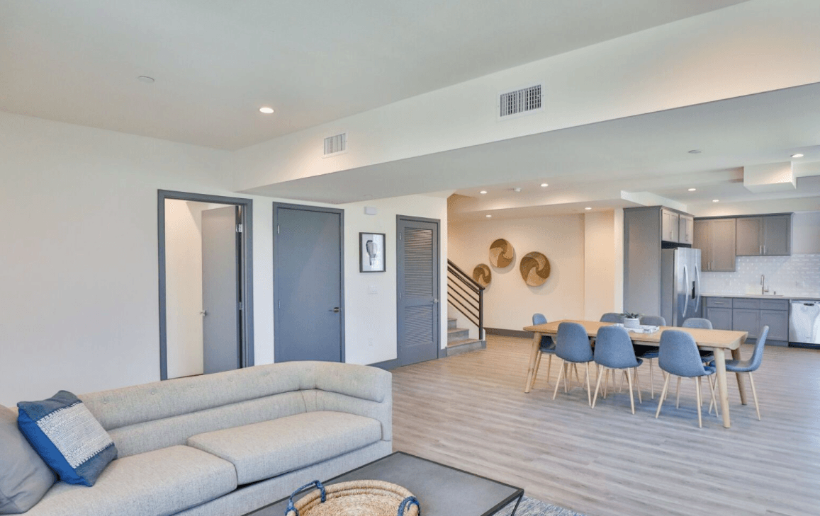 This image shows a interior of house with grey background