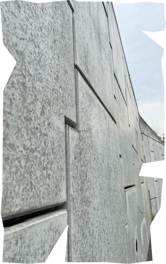concrete block retaining wall