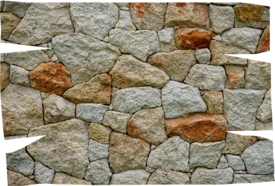 natural stone retaining wall