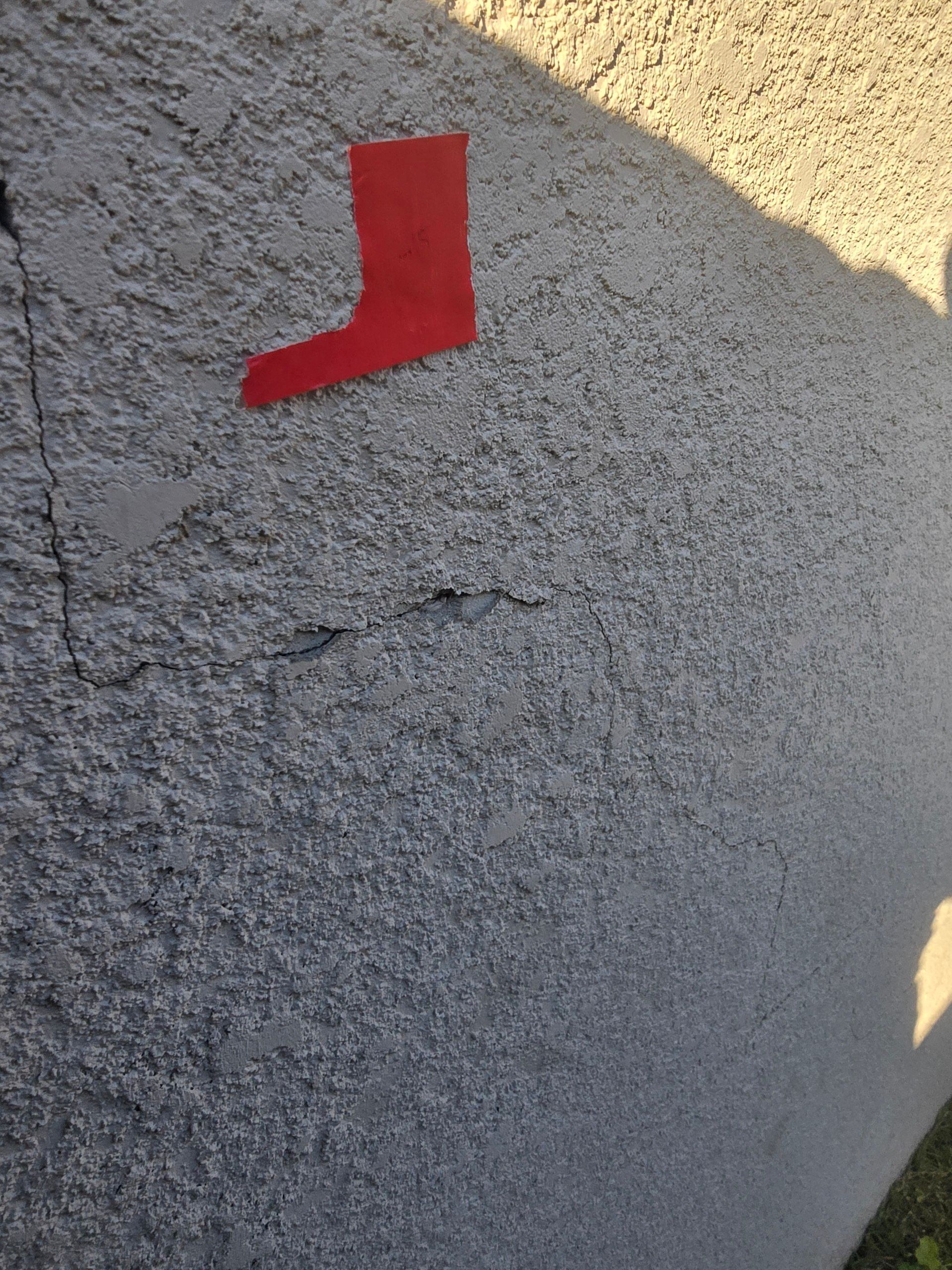 wall before repair