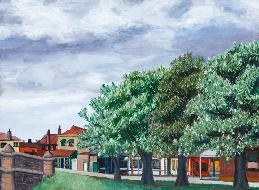 Bank of the Avon River Christchurch (circa 1944) by Douglas MacDiarmid