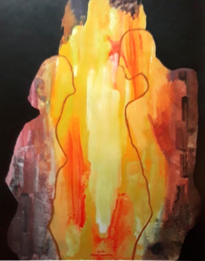 Basic Energy (2008) by Douglas MacDiarmid. Acrylic on rag paper, 76 x 58 cm Private Collection, Wellington New Zealand