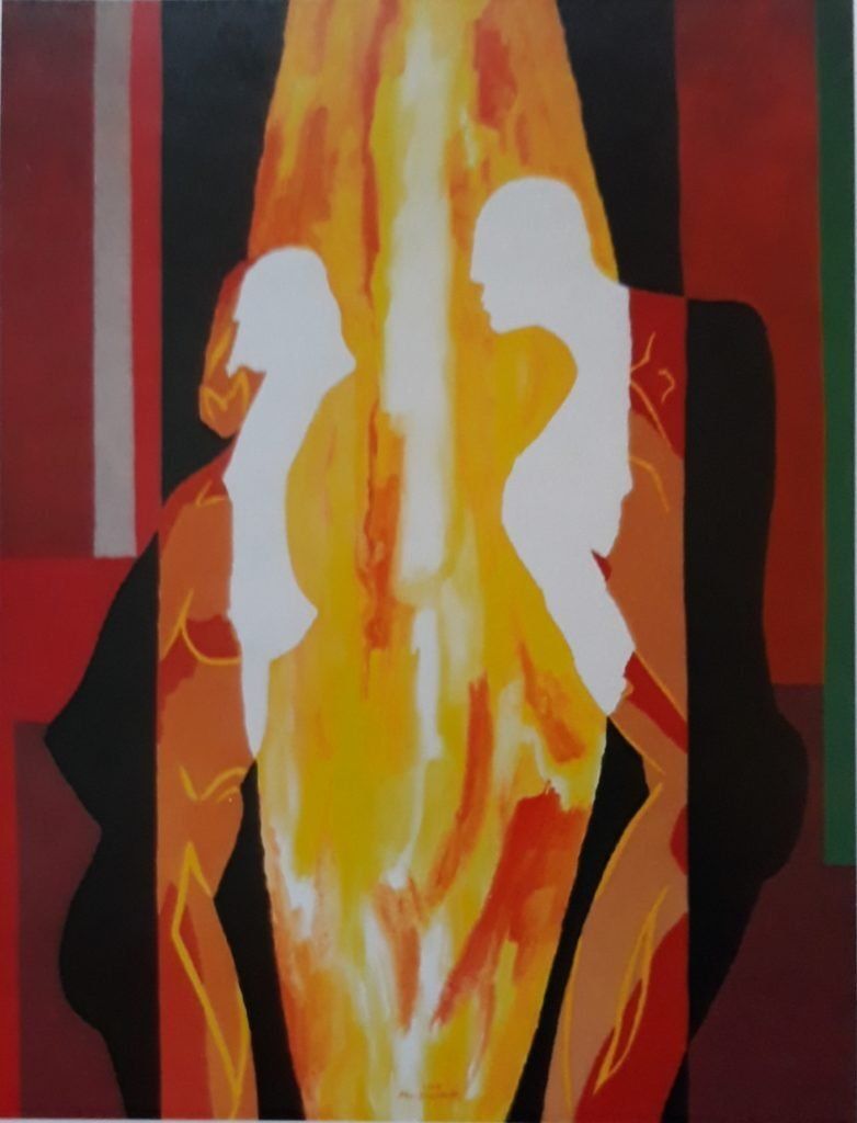 Basic Energy A 2008 Acrylic on canvas 116 x 90 cm Private collection Auckland