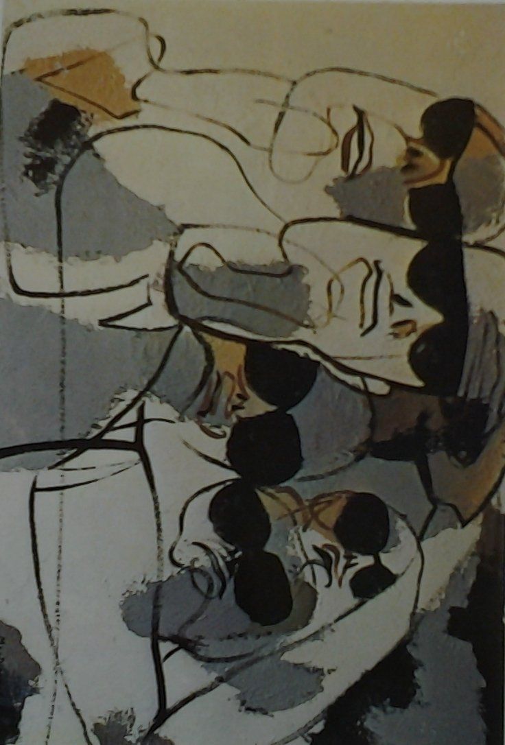 Creatures Entangled IV 1970, oil 90 x 60 cm