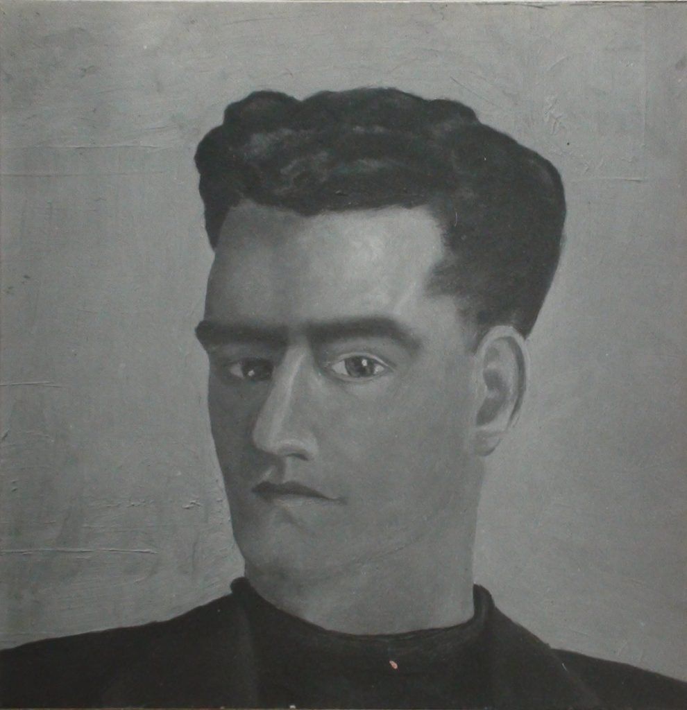 Self portrait (1945) by Douglas MacDiarmid, oil