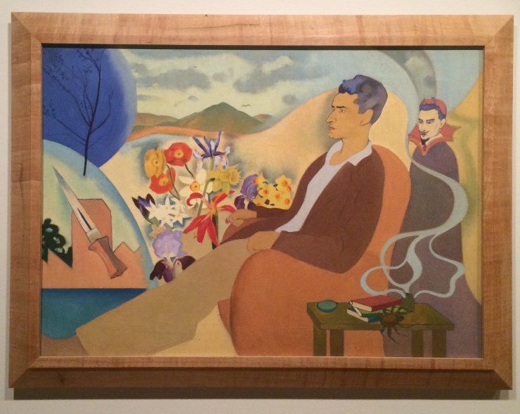 Figure Allegory c.1945 Rita Angus Oil on canvas 61.6 x 86.4 cm, Collection of Rita Angus Estate