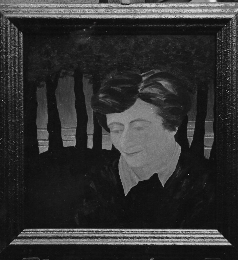  Portrait of Mrs M.B. Harding 1945, oil on board, 31 x 32 cm. Private collection, Wellington, New Zealand