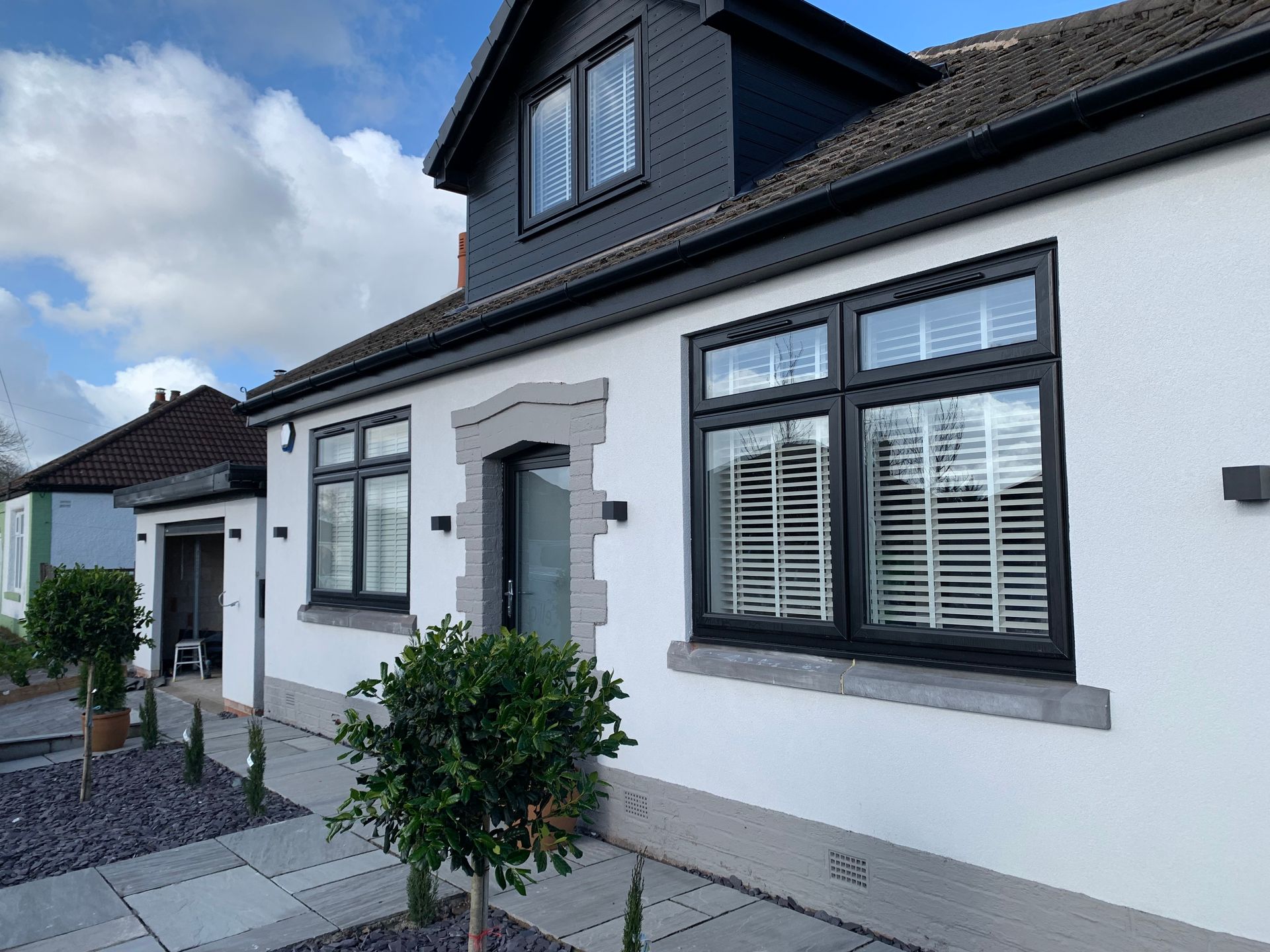 black flush windows middleton manchester