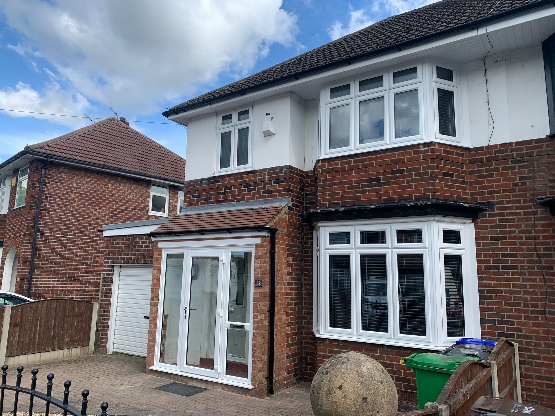 Standard UPvc windows with a traditional style in Moston manchester