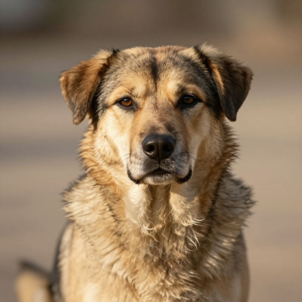 International rescue dog relaxing at home after adoption