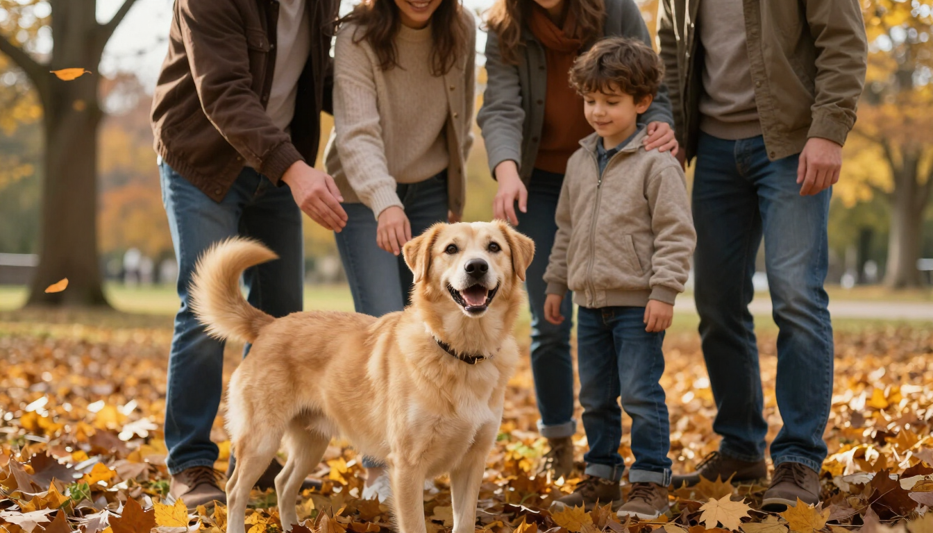 Adopt a shelter dog with your family this fall
