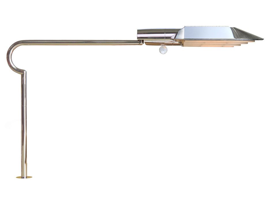 a close up of a lamp on a white background .