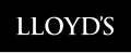 Lloyd’s logo in white on a black background