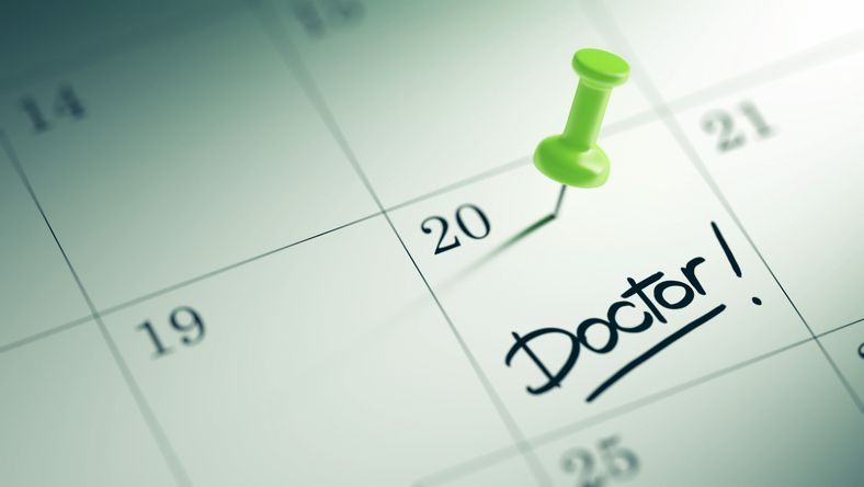 A calendar with the word doctor written on it