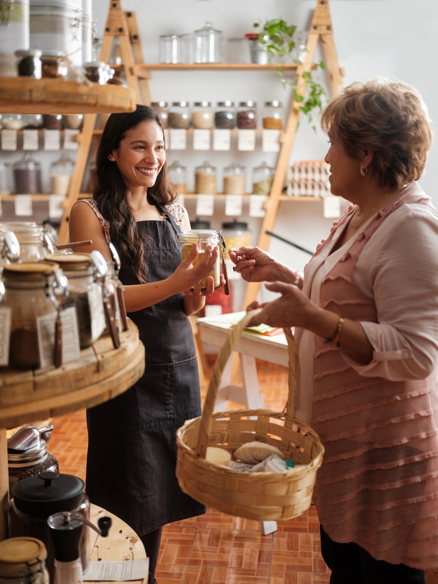 Customer & Shop Owner Talking - PYA Insurance Brokerage in Ontario, CA Customer & Shop Owner Talking - PYA Insurance Brokerage in Ontario, CA