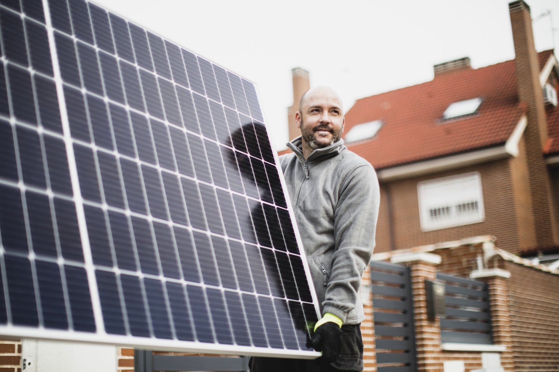 Owner Installing Solar Panel - PYA Insurance Brokerage in Ontario, CA Owner Installing Solar Panel - PYA Insurance Brokerage in Ontario, CA