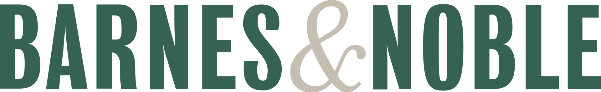 A green and white logo for barnes & noble