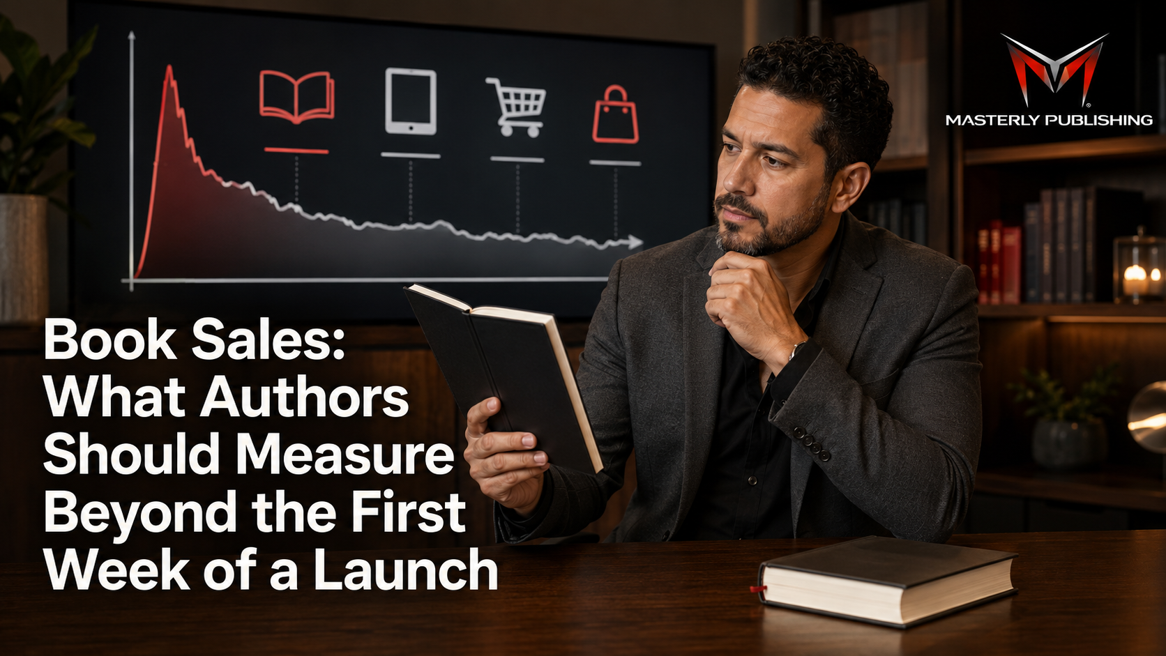 Book sales performance across author sales channels.