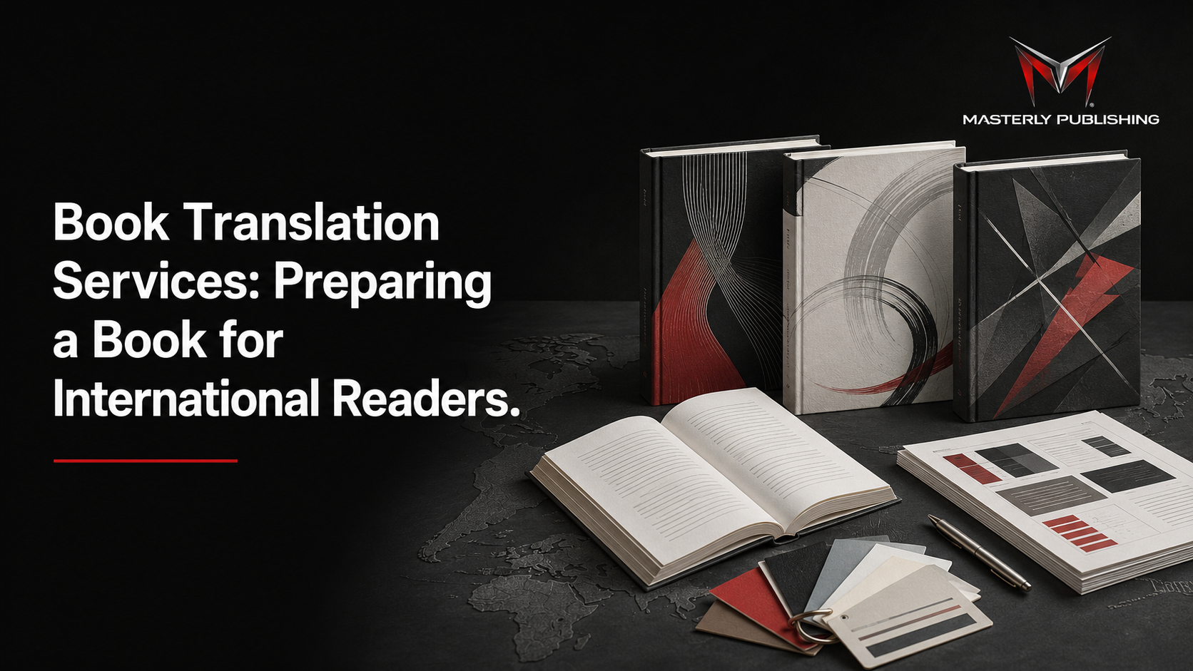Book translation services preparing a manuscript for global readers.