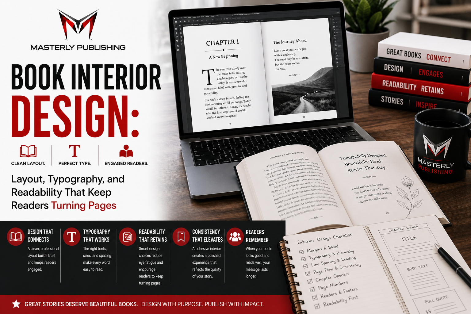 Book interior design focused on professional layout, typography, and readability.