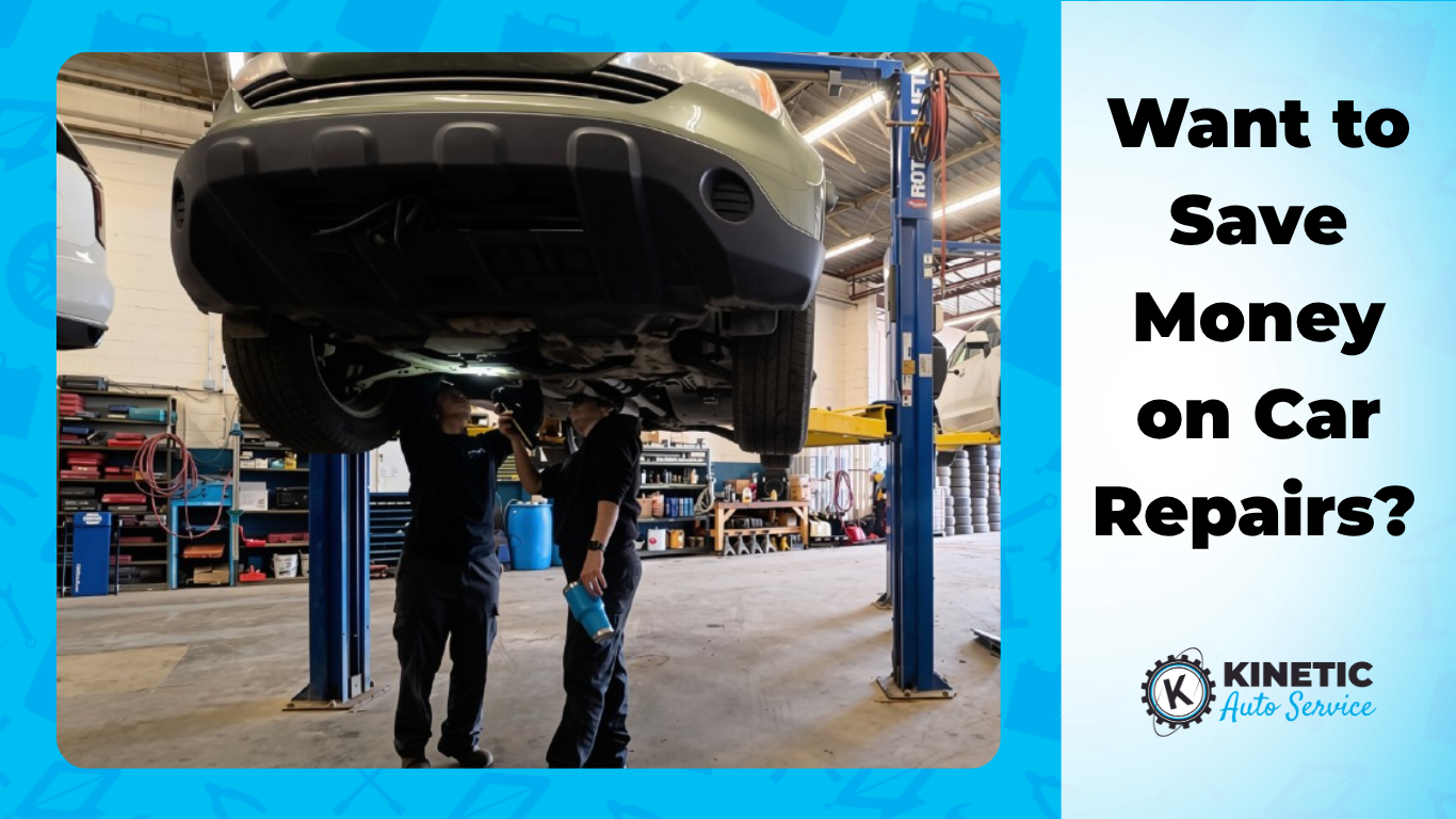 Kinetic Auto Service technicians inspecting a vehicle in Regina