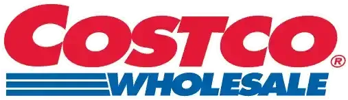 A costco wholesale logo on a white background