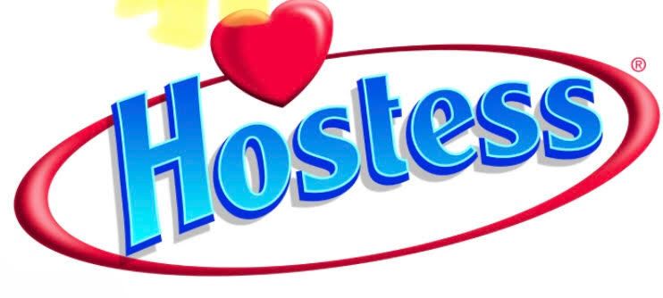 A hostess logo with a heart in the middle