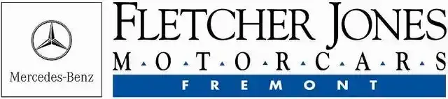 A logo for fletcher jones motor cars in fremont