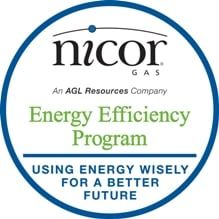 The nicor gas energy efficiency program is using energy wisely for a better future.