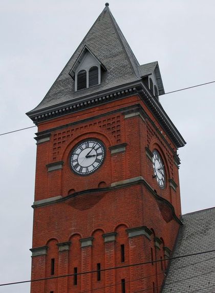 Exterior of the Carbondale Town Center
clock tower