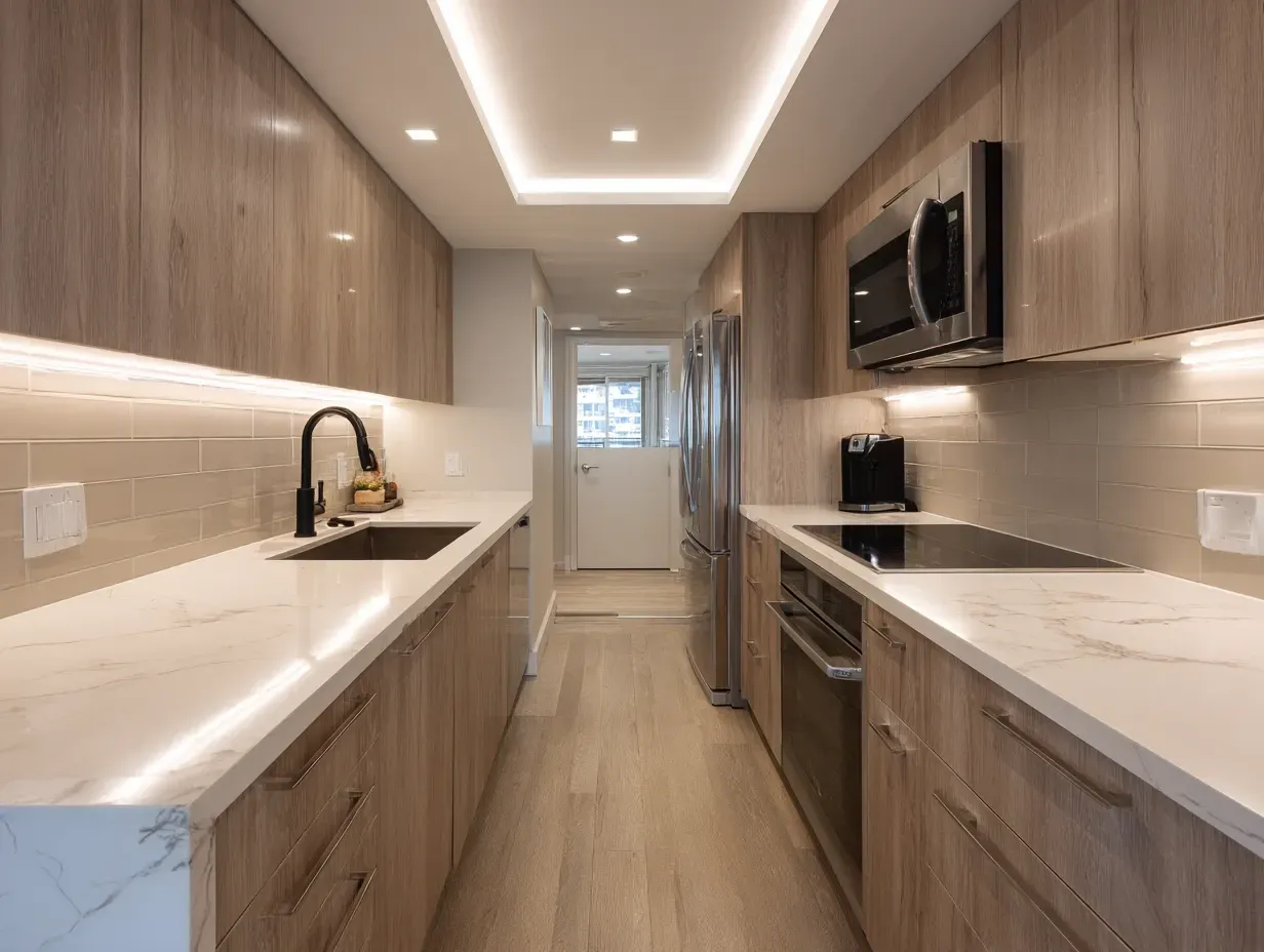 We specialize in custom kitchen renovations and remodeling projects across Vancouver. Achieve stunning spaces with quartz countertops, wood cabinets, and open-concept layouts.