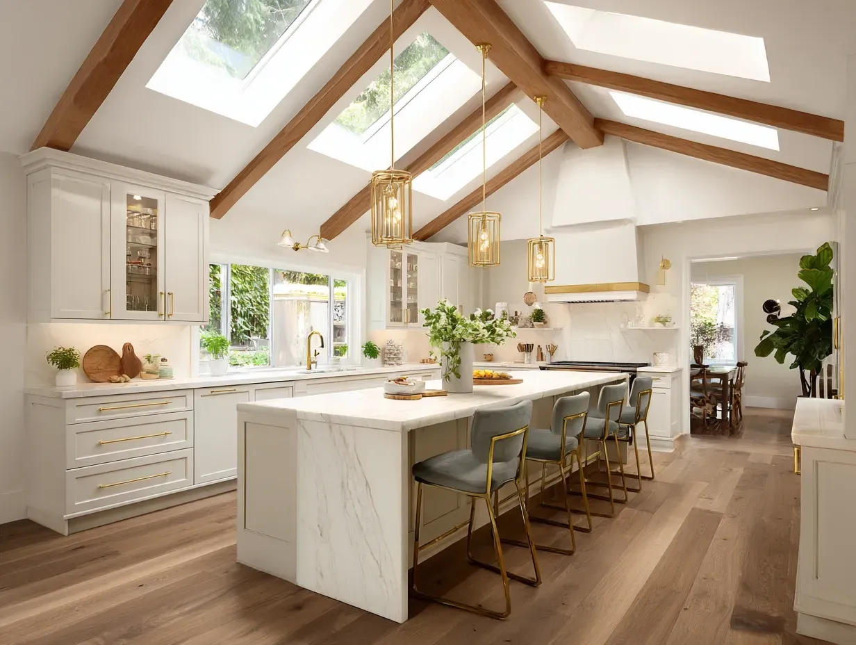 Chilliwack kitchen remodel with quartz countertops, tile flooring, farmhouse sinks, backsplash installation, and trusted Vancouver kitchen renovation contractors delivering affordable and luxury kitchen remodeling services in Chilliwack, BC.