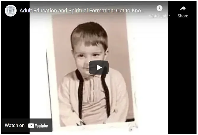 A photo of Rev. Victor Floyd as a wee child