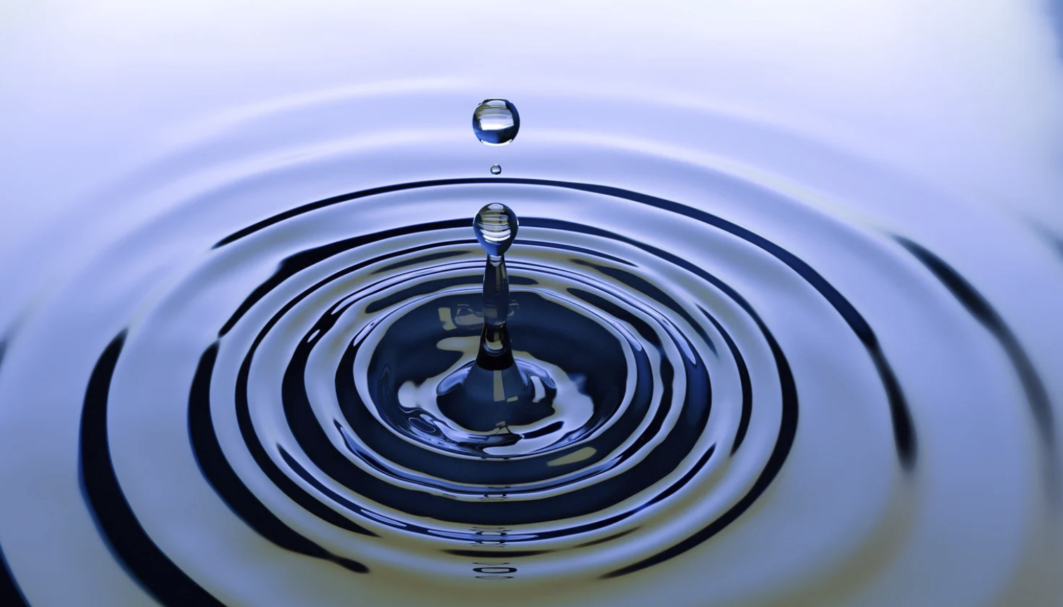A droplet of water