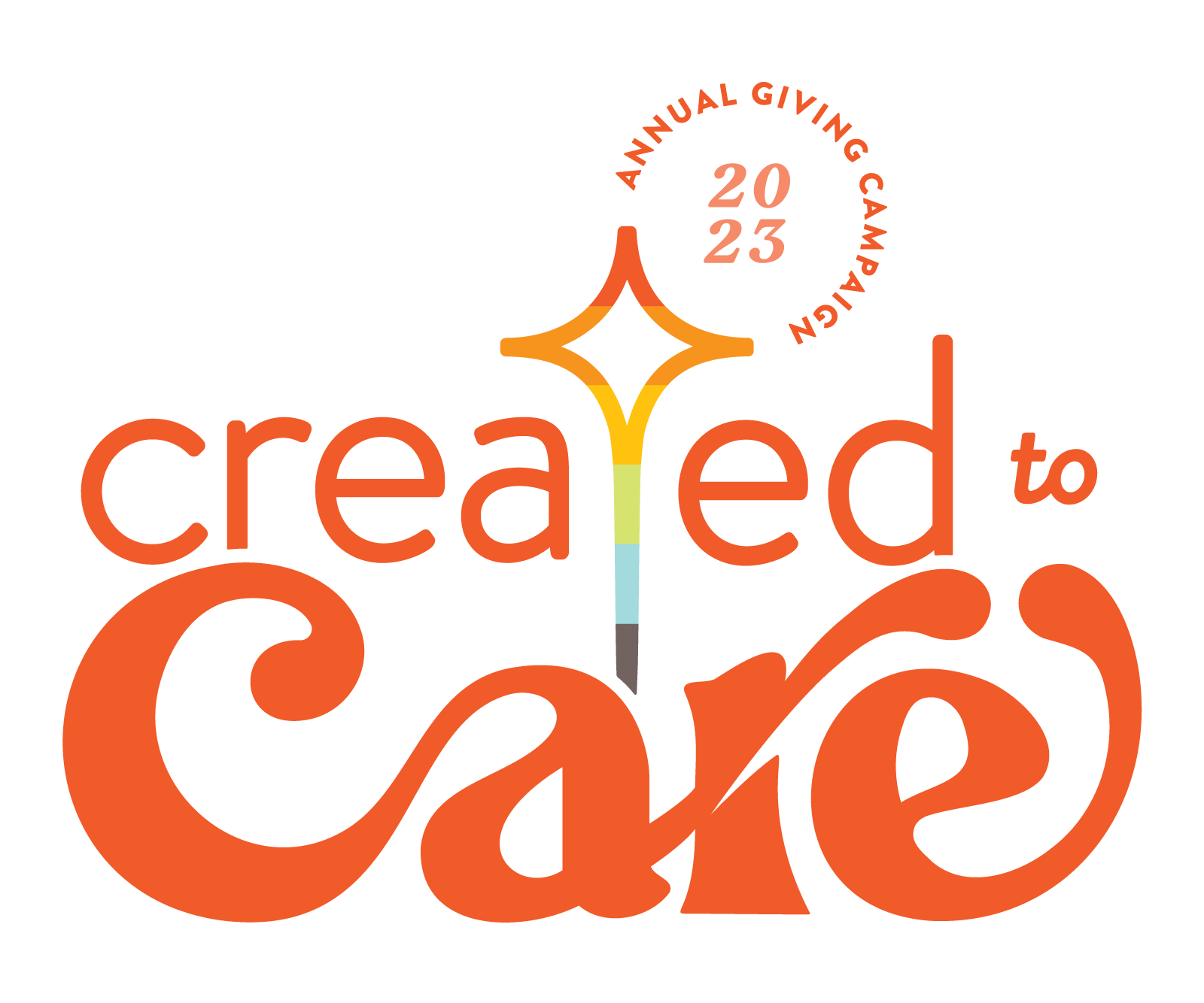 A small icon of our 2023 Annual Giving Campaign Logo that reads