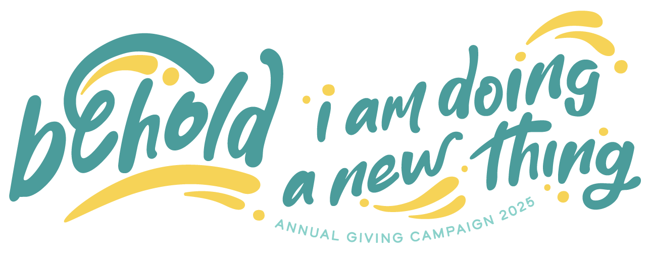 A small icon of our 2024 Annual Giving Campaign Logo that reads