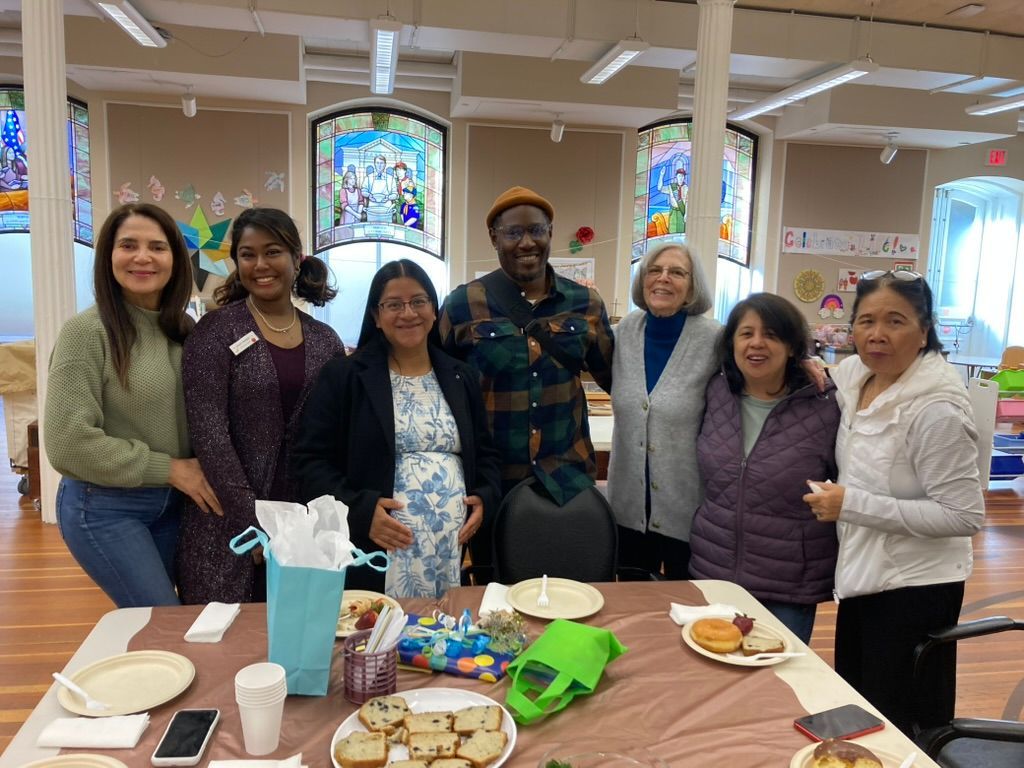 Calvary childcare staff with our new Director of Youth Ministries, Jeff Smith!