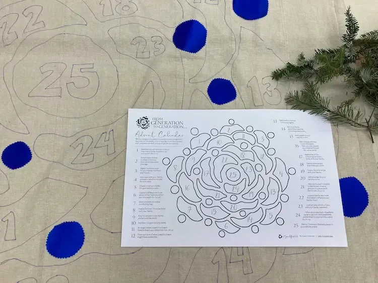 Color by Number of a Rose