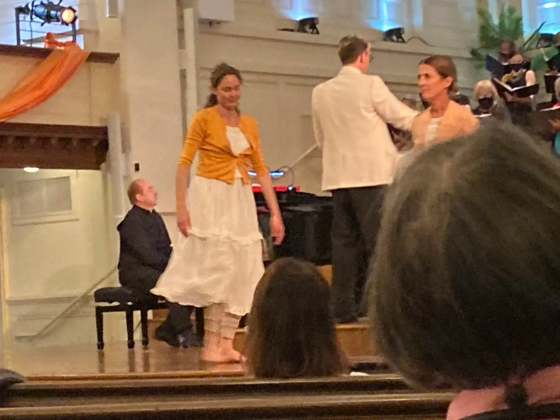 Alison dancing on the Sanctuary Stage