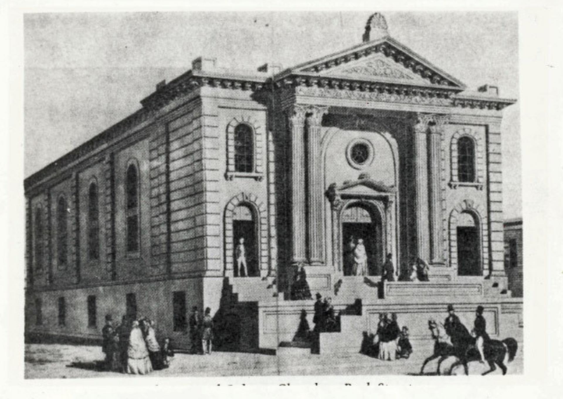 Faint background image of an old black and white photo of Calvary in the 1800s