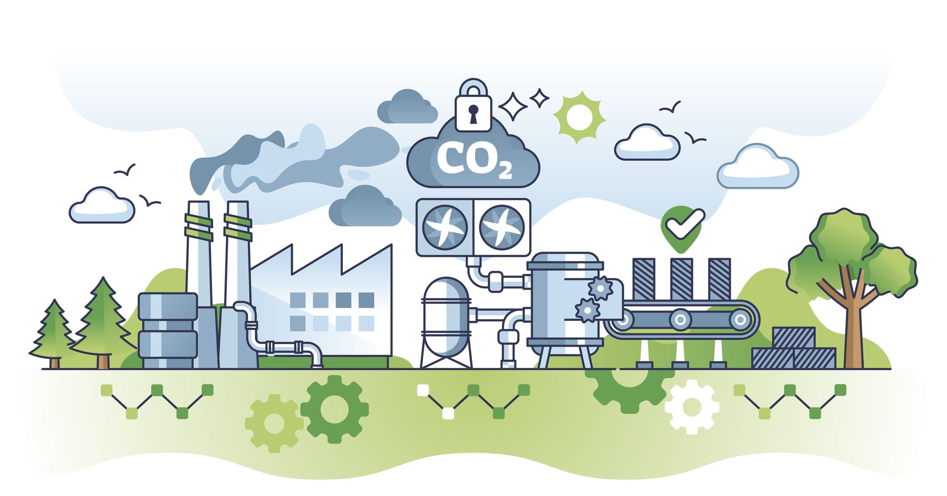 Approach for negative CO2 emissions