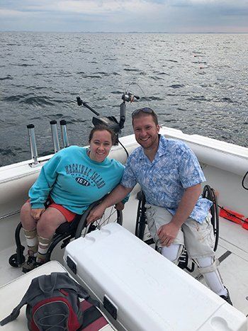 Fisherman Catching Fish Using Net — Grand Rapids, MI — Safari Club International Michigan Chapter