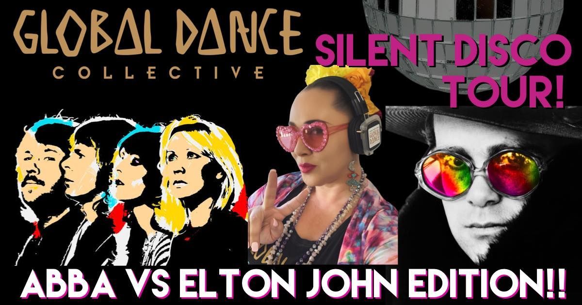 SILENT DISCO WALKING TOUR! ABBA VS ELTON JOHN EDITION!