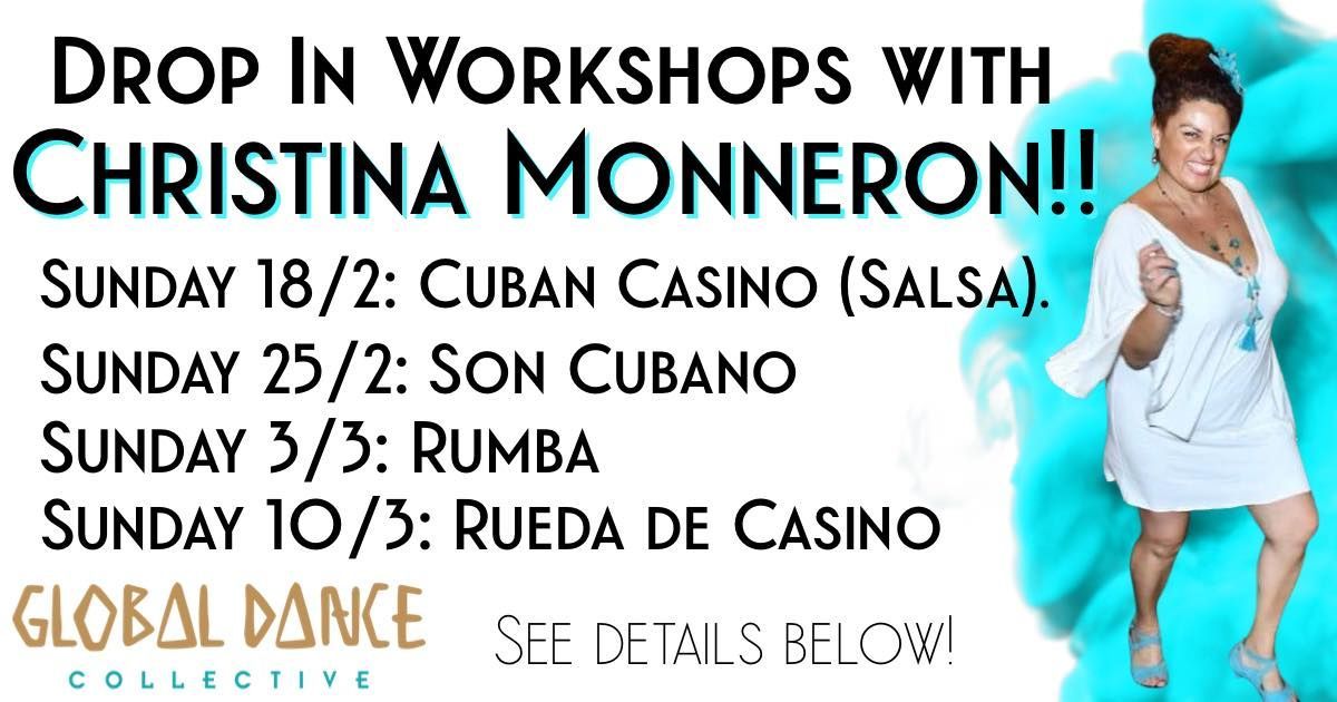 CUBAN DANCE WORKSHOPS WITH CHRISTINA MONNERON