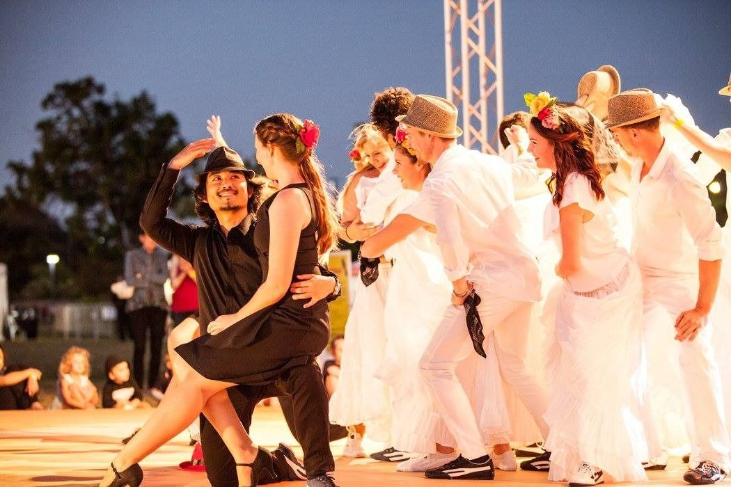 A Group Of People Are Dancing On A Stage — Global Dance Collective In West End, QLD