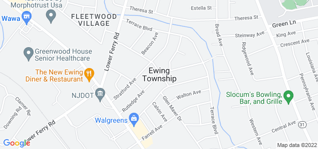 Map of business location