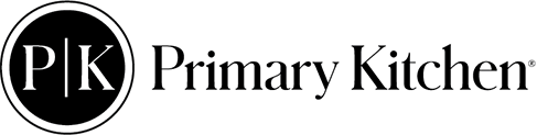Primary Kitchen logo with black circle and white “PK” beside the company name.